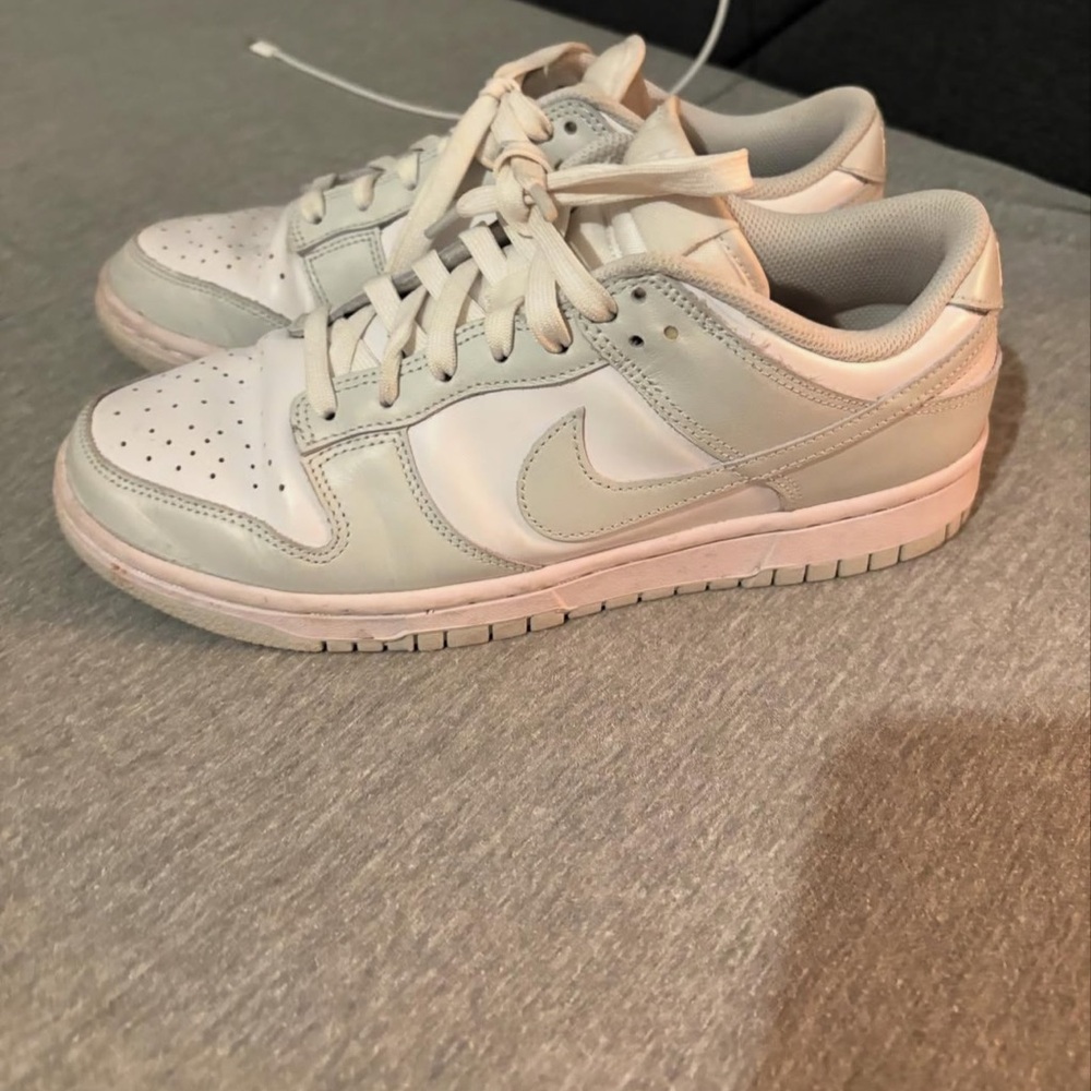 Nike Women's Cream and White Sneakers